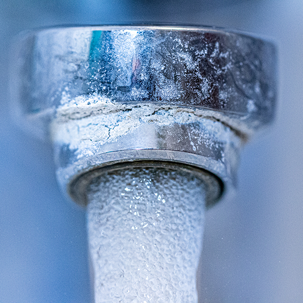 faucet with hard water damage